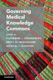 Governing Medical Knowledge Commons - cover